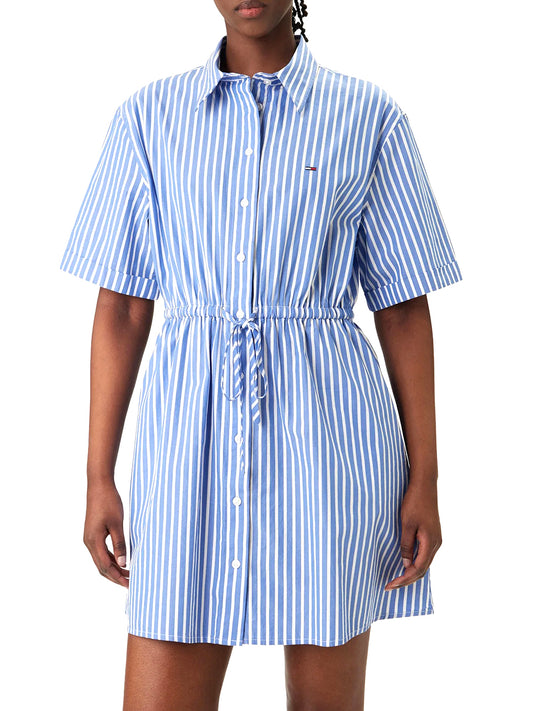 TOMMY JEANS 2USCITA Tommy Hilfiger Abito Stripe - Empire Blue Empire Blue / Stripe