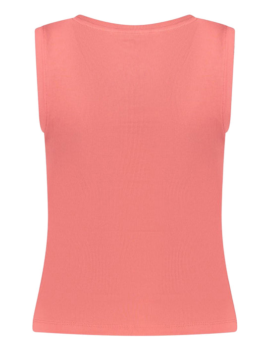 TOMMY JEANS 2USCITA Tommy Jeans Canotta Slim Fit A Coste Con Logo - Corallo Tropical Blush