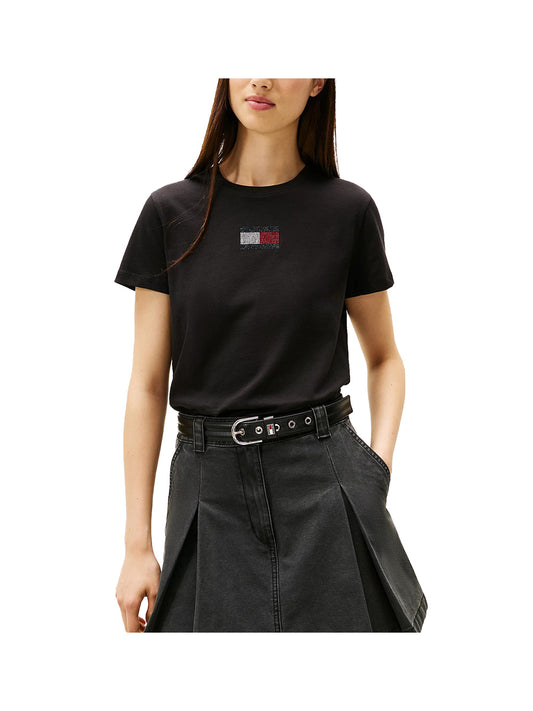 TOMMY JEANS 2USCITA Tommy Hilfiger Tjw Regular Party Flag Nero Nero