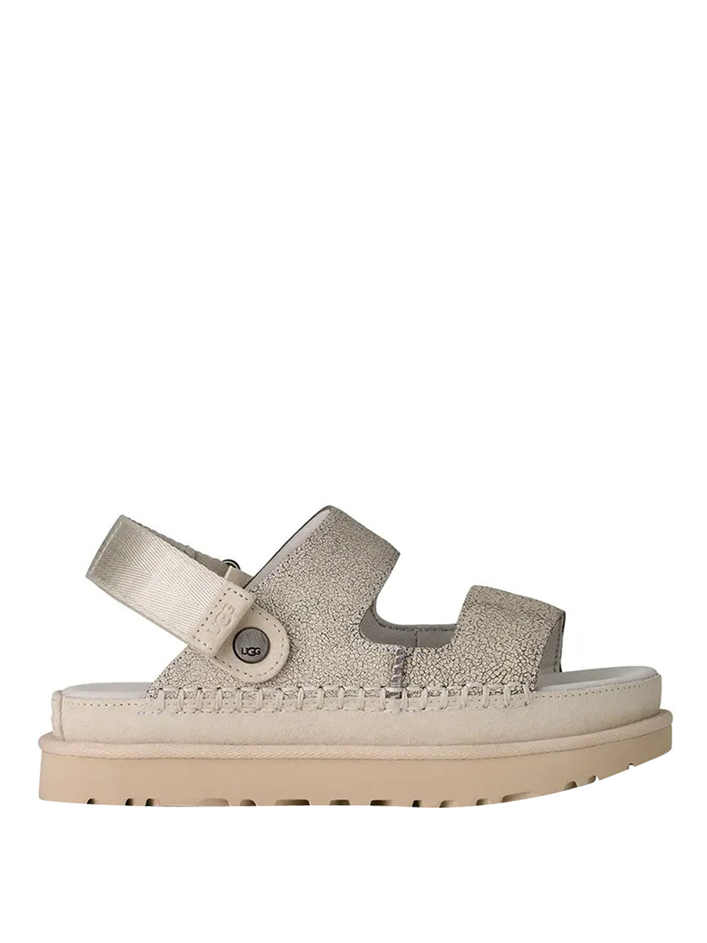 UGG Ugg Sandalo Basso Goldenstar Crackle Glide - Beige Beige