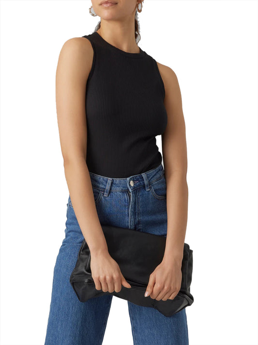 VERO MODA STC Canotta Vero Moda Awlavander - Nero Nero