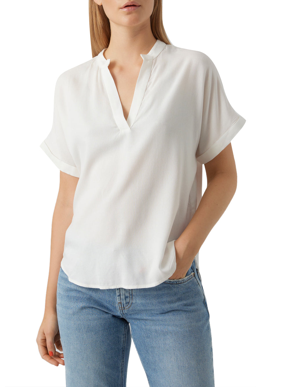 VERO MODA STC Vera Moda Top Vmbeauty - Bianco Bianco