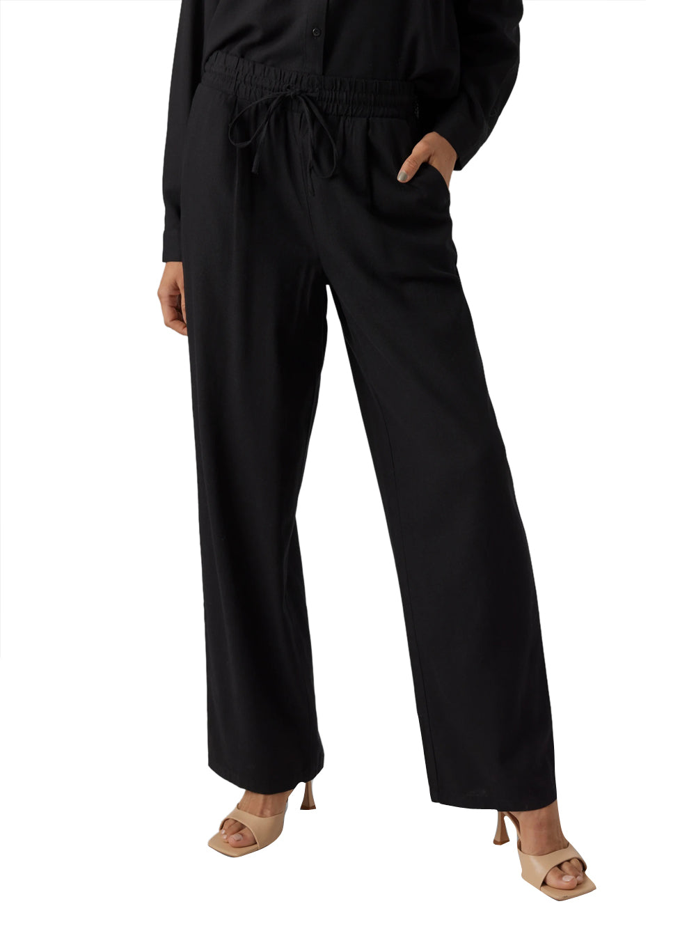 VERO MODA STC Pantalone Vero Moda Vmjesmilo Vita Media - Nero Nero