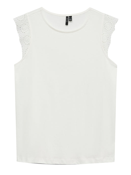 VERO MODA STC Vera Moda Canotta Vmemily - Bianco Bianco