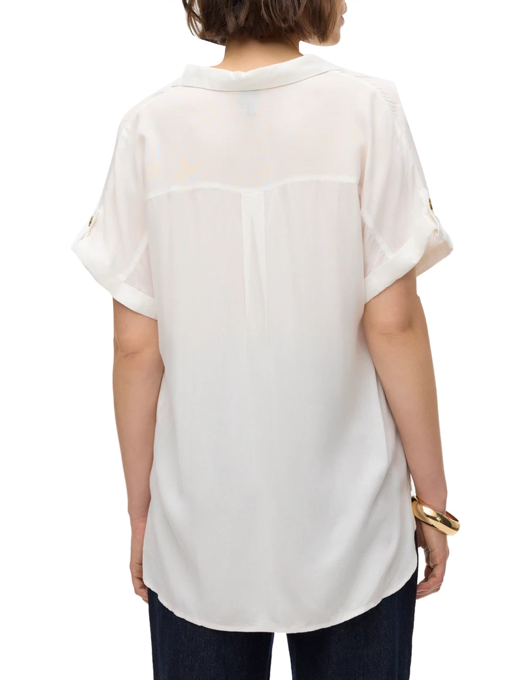 VERO MODA STC Camicia Vero Moda Vmbumpy - Bianco Bianco