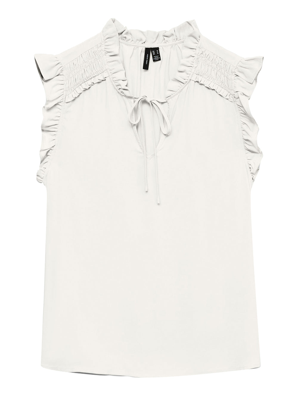 VERO MODA STC Vera Moda Canotta Vmalba - Bianco Bianco