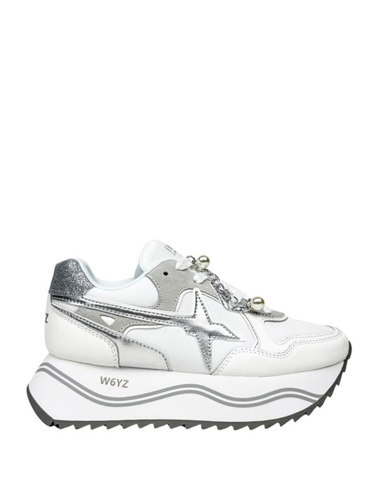 W6YZ W6yz Sneakers Deva - Bianco Argento BIANCO/ARGENTO