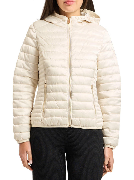YES ZEE Giubbino Trapuntato Con Cappuccio Yes Zee - Beige Beige