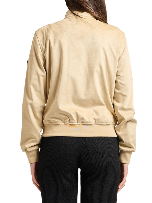 YES ZEE Bomber In Tessuto Soft Touch Yes Zee - Beige Beige