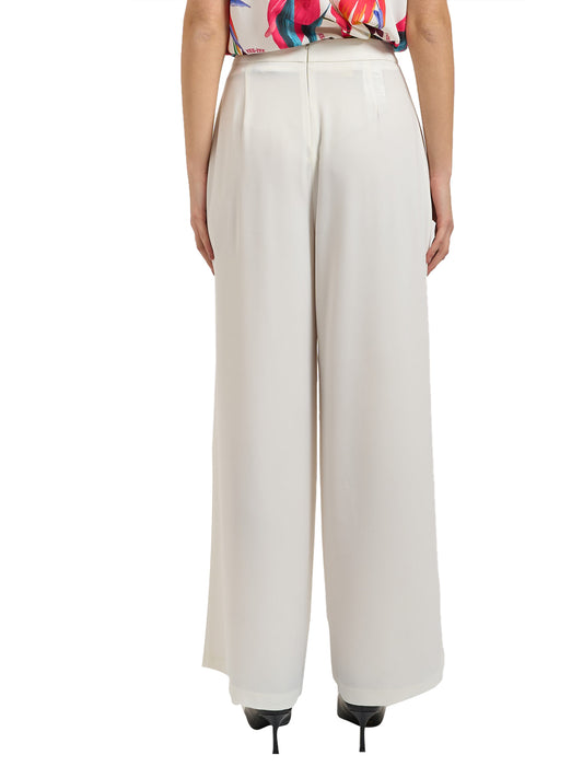 YES ZEE Pantalone a Palazzo Yes Zee - Gesso Gesso