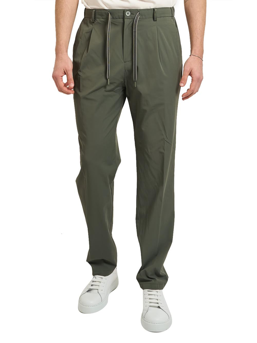 YES ZEE Pantalone Con Coulisse Elastico Fianchi Yes Zee - Verde Verde