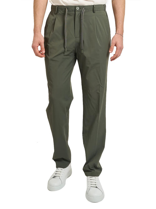 YES ZEE Pantalone Con Coulisse Elastico Fianchi Yes Zee - Verde Verde