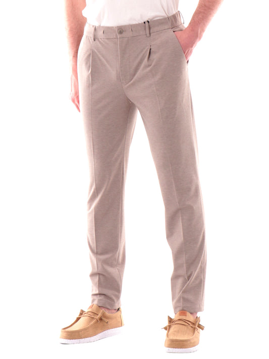 YES ZEE Pantalone Con Coulisse Elastico Fianchi Yes Zee - Tortora Tortora