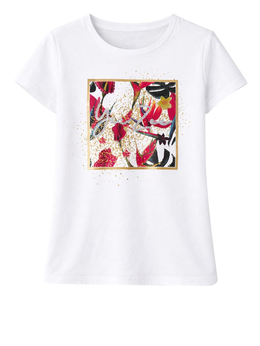 YES ZEE T-Shirt Girocollo Yes Zee - Bianco Bianco