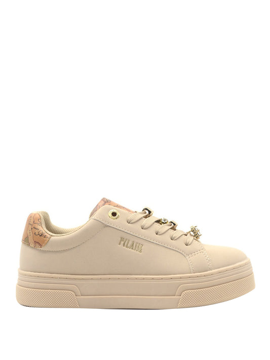 Alviero Martini Sneakers Con Charm Prima Classe - Beige Beige/Geo Beige
