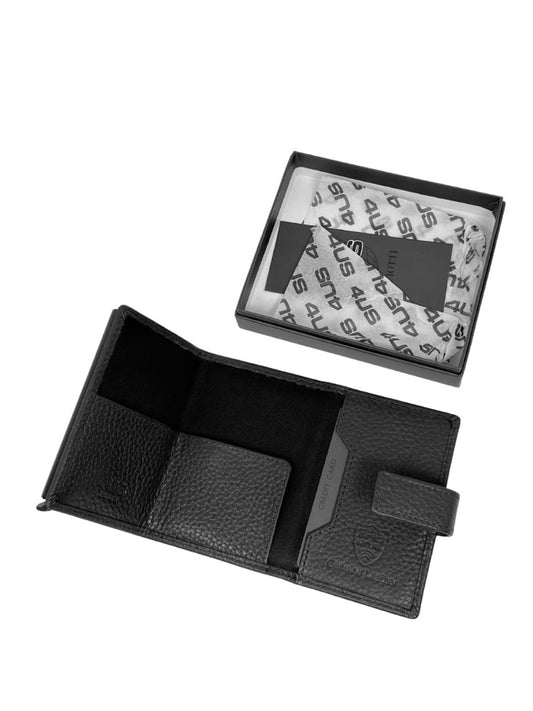 Paciotti Portafoglio Mw17 100% Real Leather 4Us - Nero Nero