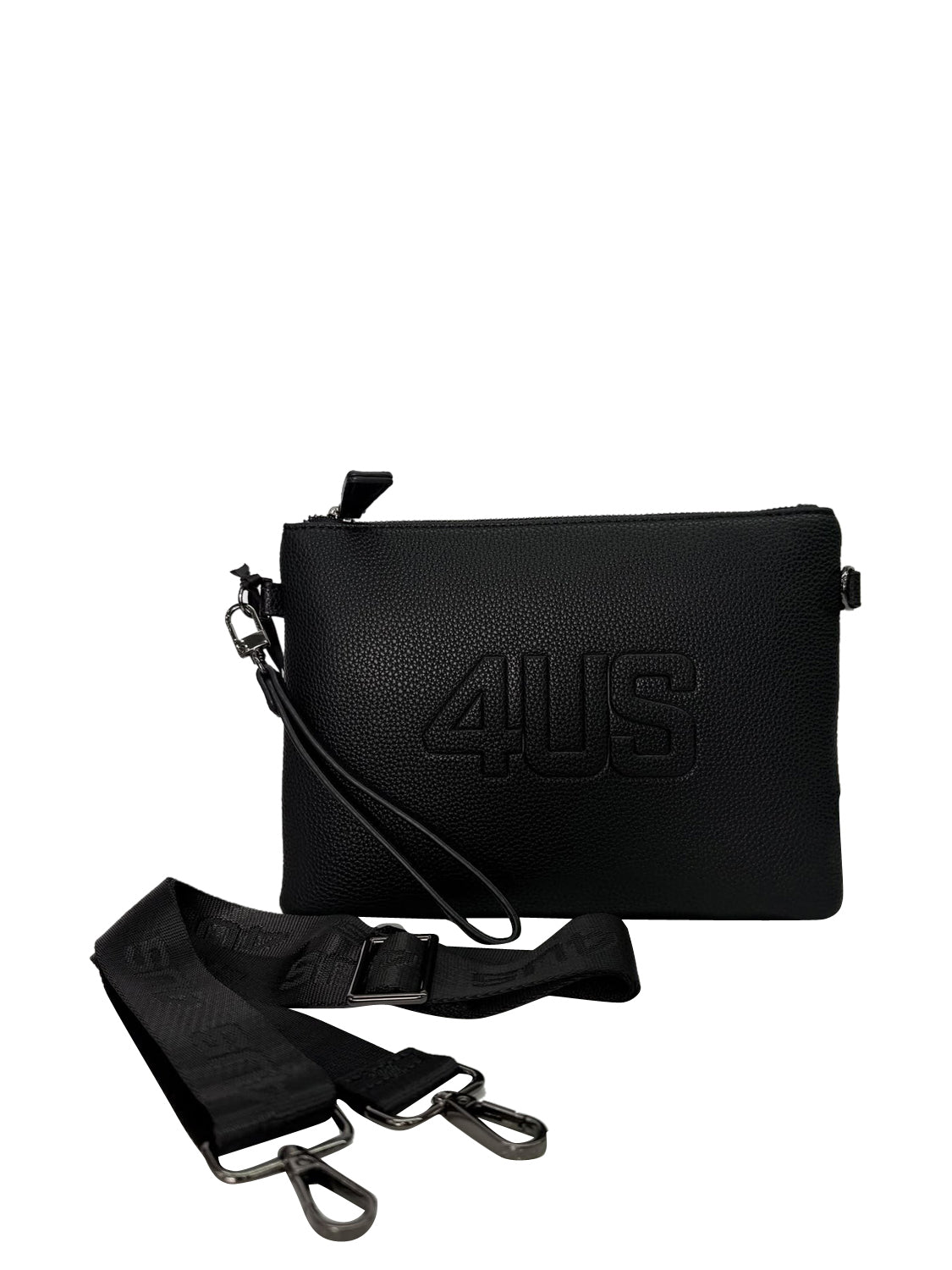 Paciotti Clutch David 100% Eco Leather 4Us - Nero Nero