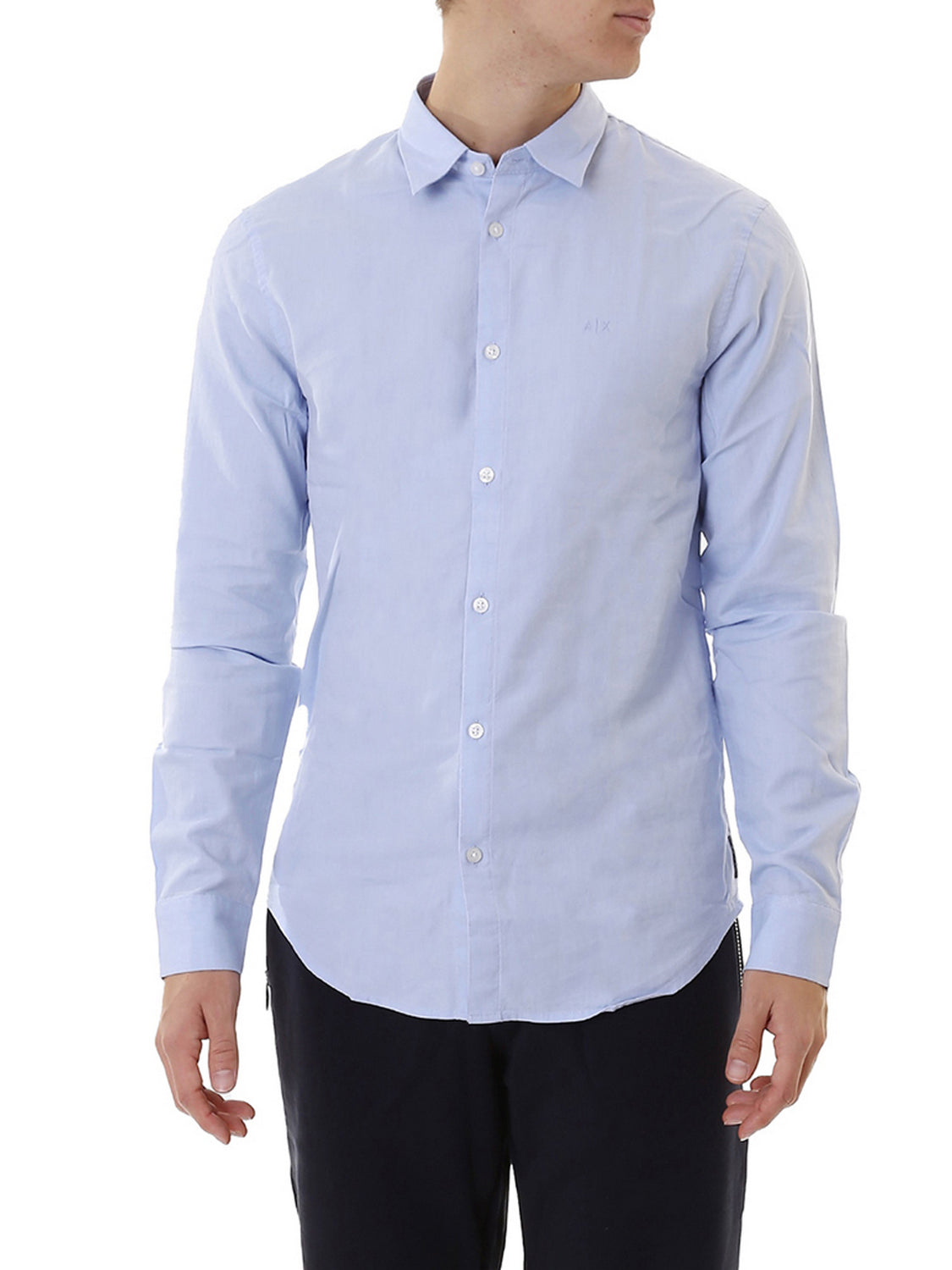 ARMANI EXCHANGE Armani Exchange Camicia Uomo Light Blue Oxford/7b - Blu Light Blue Oxford/7B