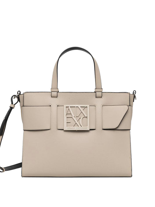 ARMANI EXCHANGE Borsa Shopper Armani Exchange Sabbia Sabbia