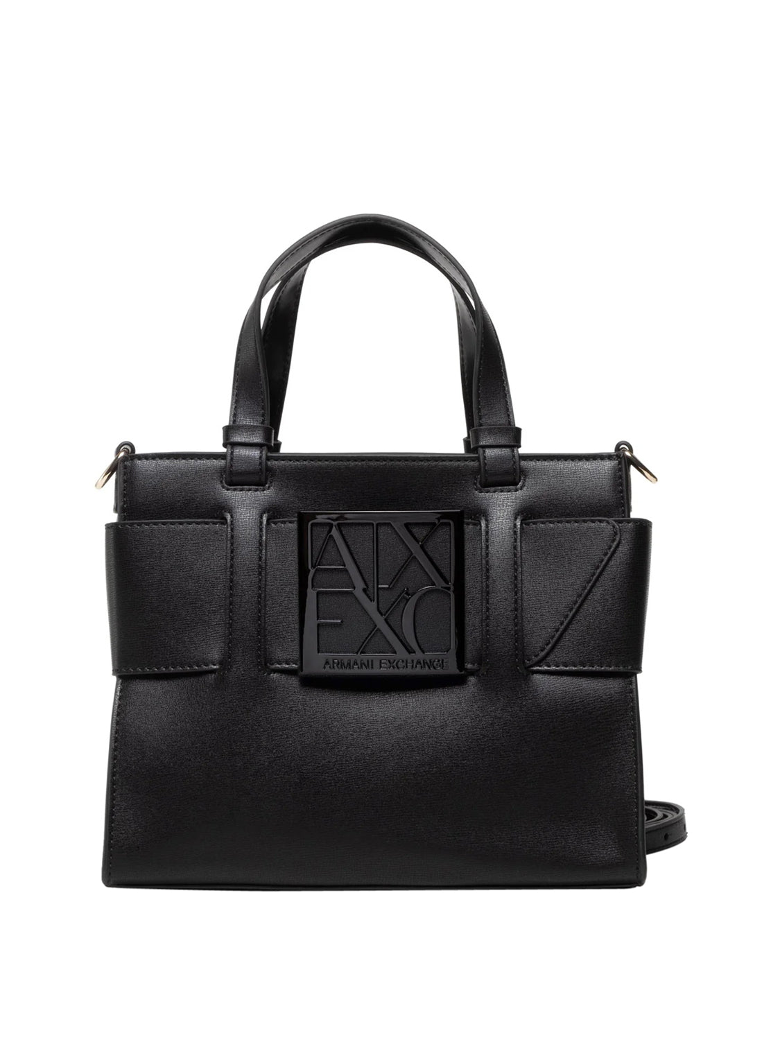 ARMANI EXCHANGE Armani Exchange Borsa Shopper Logo Frontale Nero BLACK