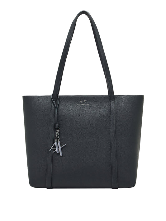 ARMANI EXCHANGE Armani Exchange Borsa Shopper Logo Frontale Nero Black/Lady