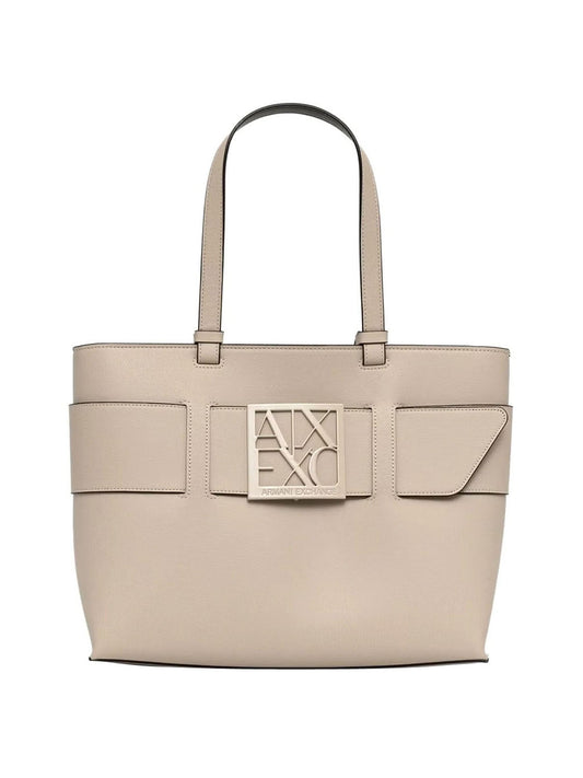 ARMANI EXCHANGE Borsa Tote Con Logo Frontale E Doppi Manici Armani Exchange - Script Script
