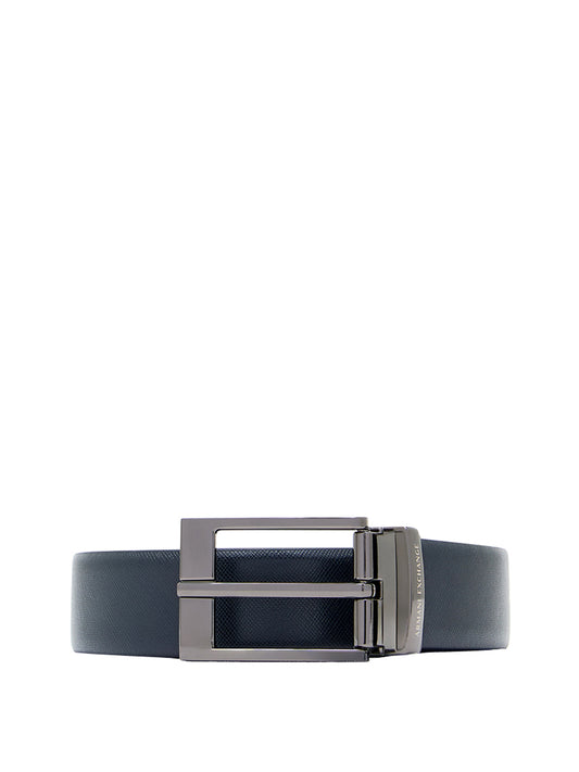 ARMANI EXCHANGE Armani Exchange Cintura Reversibile Tongue Navy Blue Navy/Grey