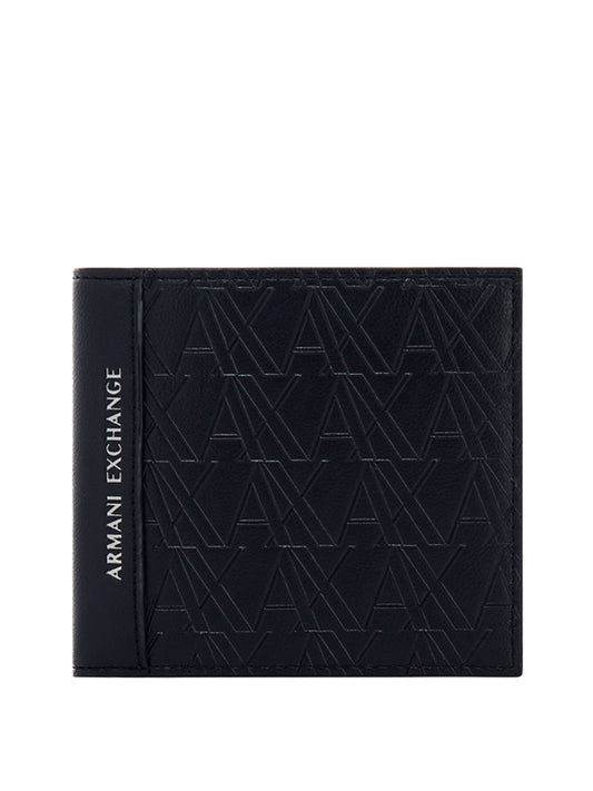 ARMANI EXCHANGE Armani Exchange Portafoglio Bifold Con Portamonete E Logo - Nero BLACK