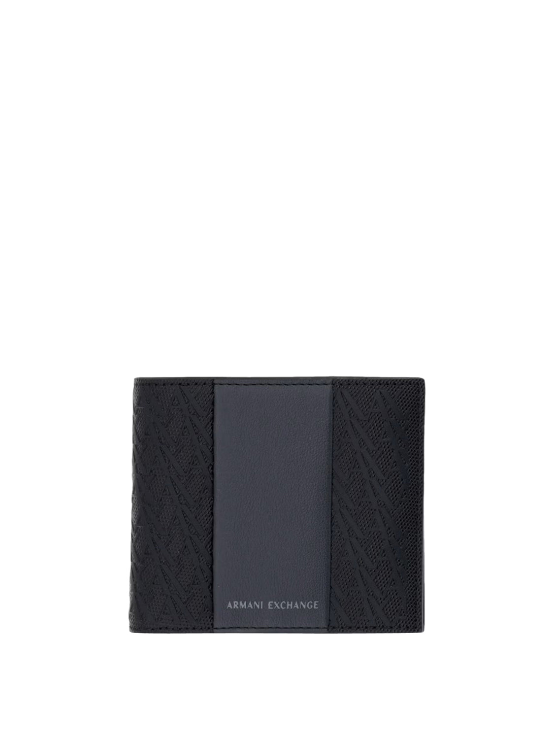 ARMANI EXCHANGE Armani Exchange Portafoglio Logo Frontale Nero Black/Forged Iron
