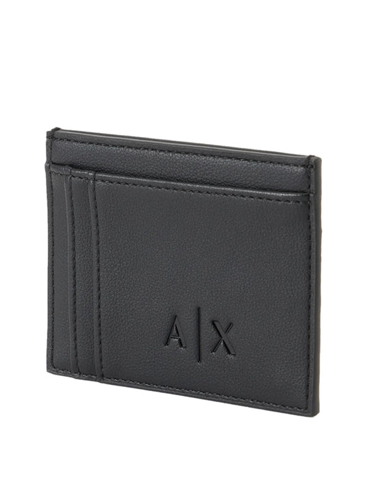 ARMANI EXCHANGE Armani Exchange Portafoglio Logo Frontale Nero BLACK