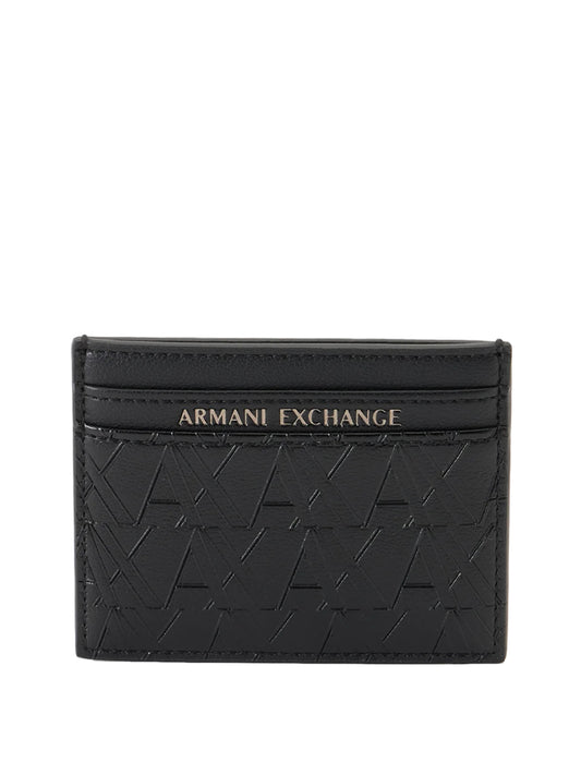 ARMANI EXCHANGE Armani Exchange Portafoglio Logo Frontale Nero BLACK