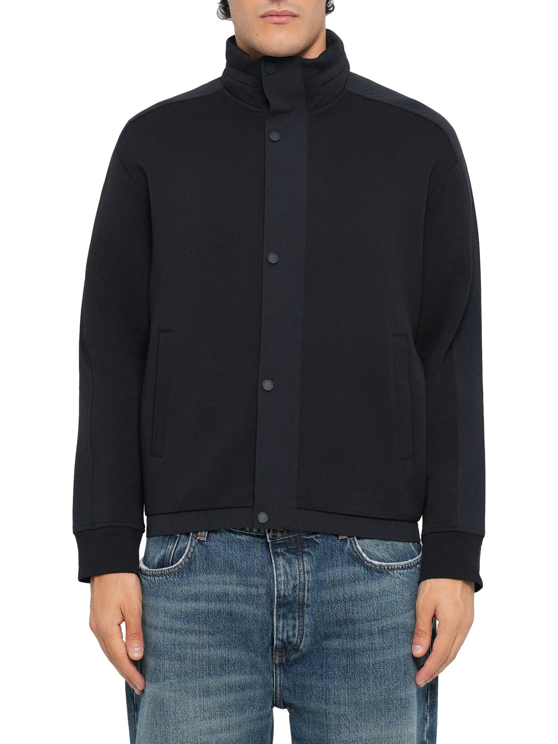ARMANI EXCHANGE Felpa Armani Exchange Tinta Unita - Blu Deep Navy