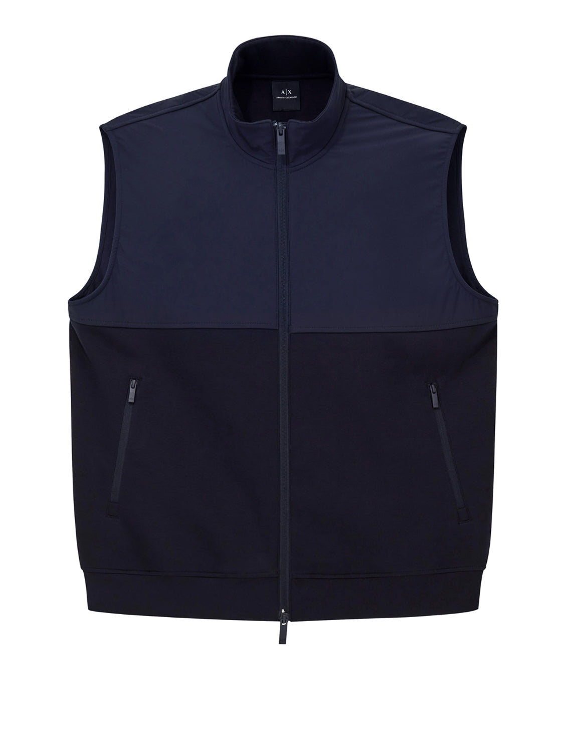 ARMANI EXCHANGE Armani Exchange Gilet Collo alto Essenziale - Navy Deep Navy