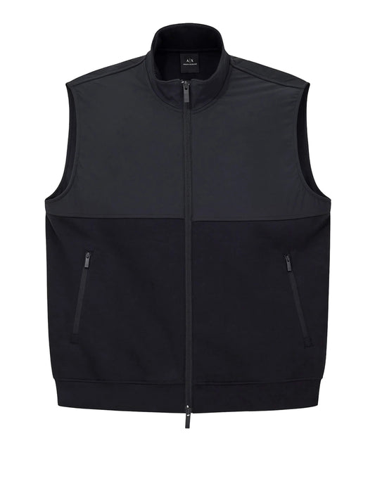 ARMANI EXCHANGE Armani Exchange Gilet Collo alto Essenziale - Nero BLACK