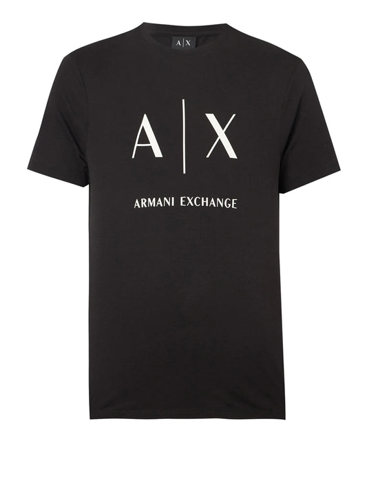 ARMANI EXCHANGE Armani Exchange T-Shirt Logo Frontale - Nero BLACK