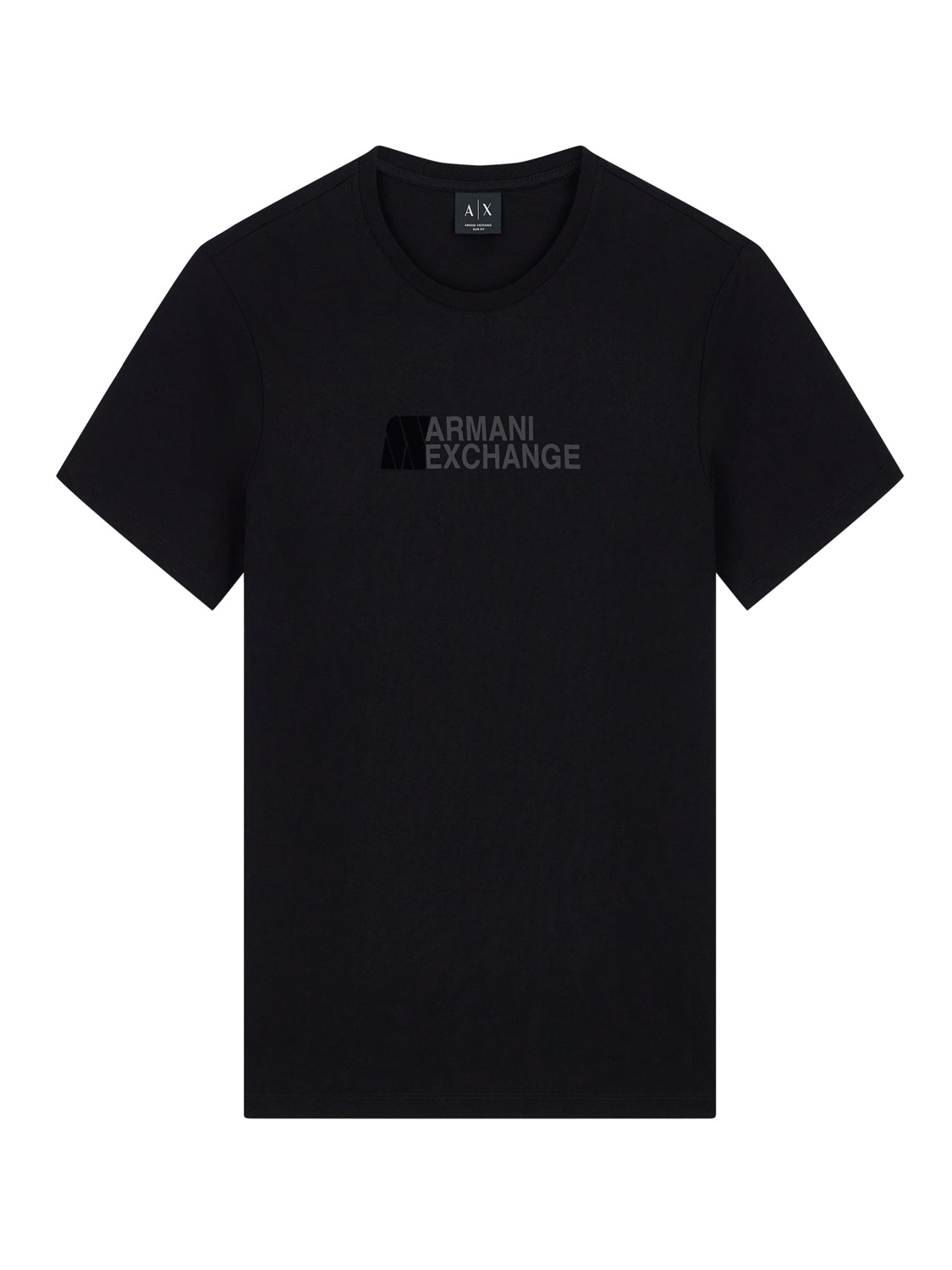 ARMANI EXCHANGE T-shirt Armani Exchange Slim Fit In Jersey Di Cotone Con Stampa Logo - Nero BLACK