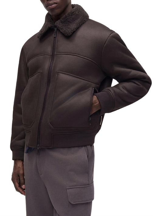ARMANI EXCHANGE Giubbino Blouson Vestibilità Regolare - Marrone Licorice