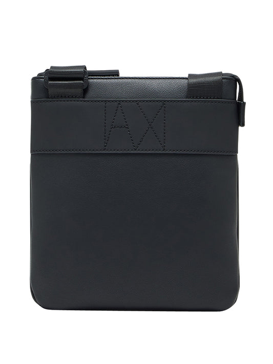 ARMANI EXCHANGE Borsa A Tracolla Armani Exchange Logo Frontale Nero Black / Black