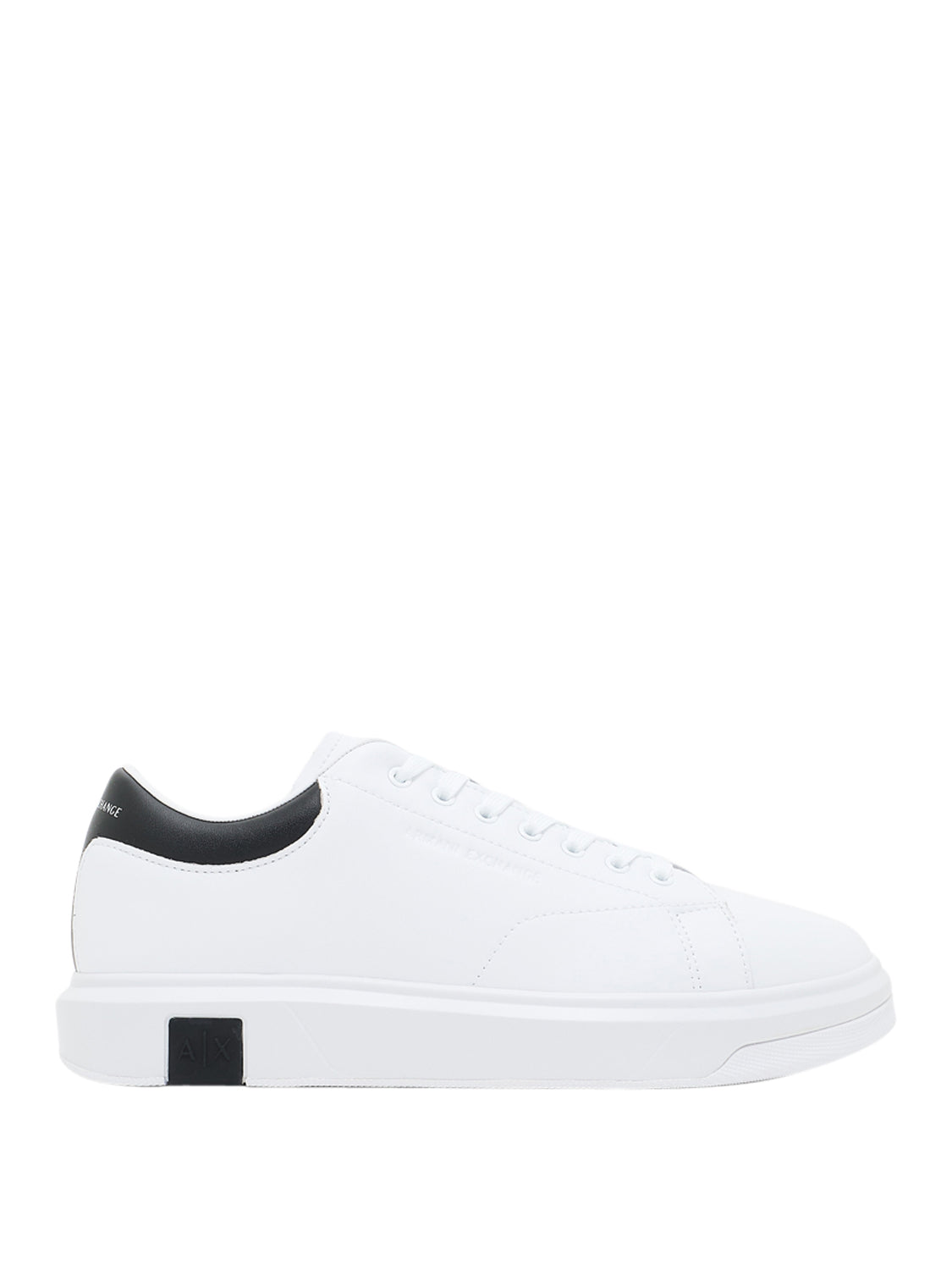 ARMANI EXCHANGE Sneakers Armani Exchange Logo Stampato - Bianco Nero Op.White+Black