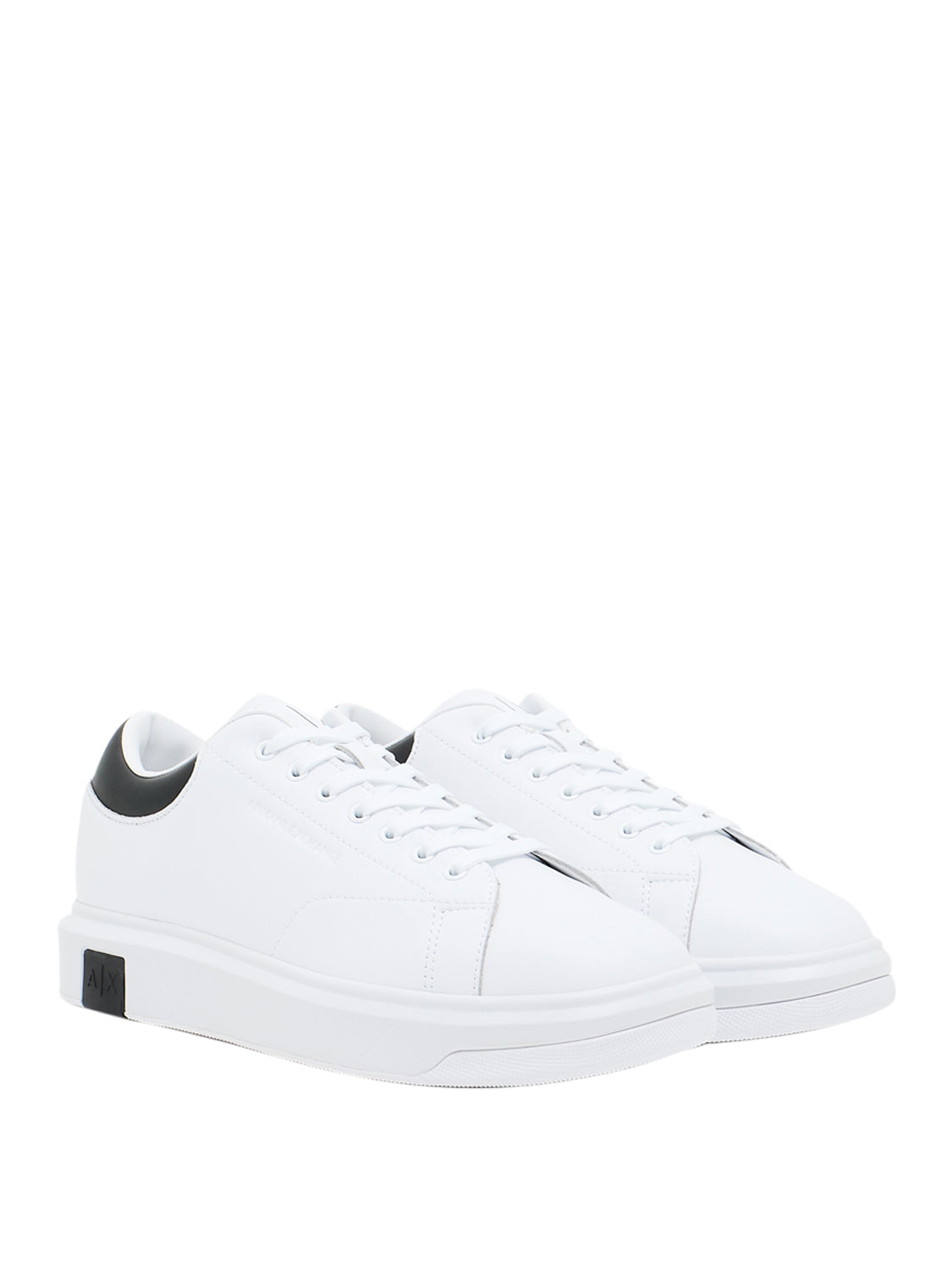 ARMANI EXCHANGE Sneakers Armani Exchange Logo Stampato - Bianco Nero Op.White+Black
