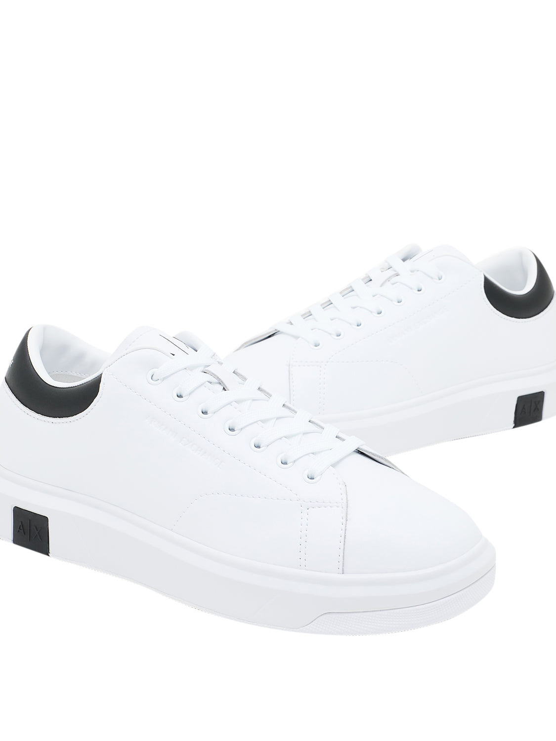 ARMANI EXCHANGE Sneakers Armani Exchange Logo Stampato - Bianco Nero Op.White+Black