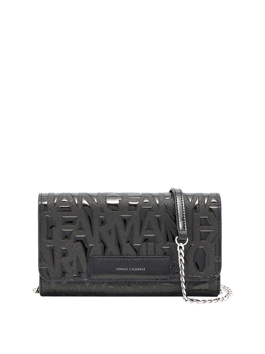 ARMANI EXCHANGE Armani Exchange Portafoglio Con Catena E Logo In Rilievo Nero BLACK