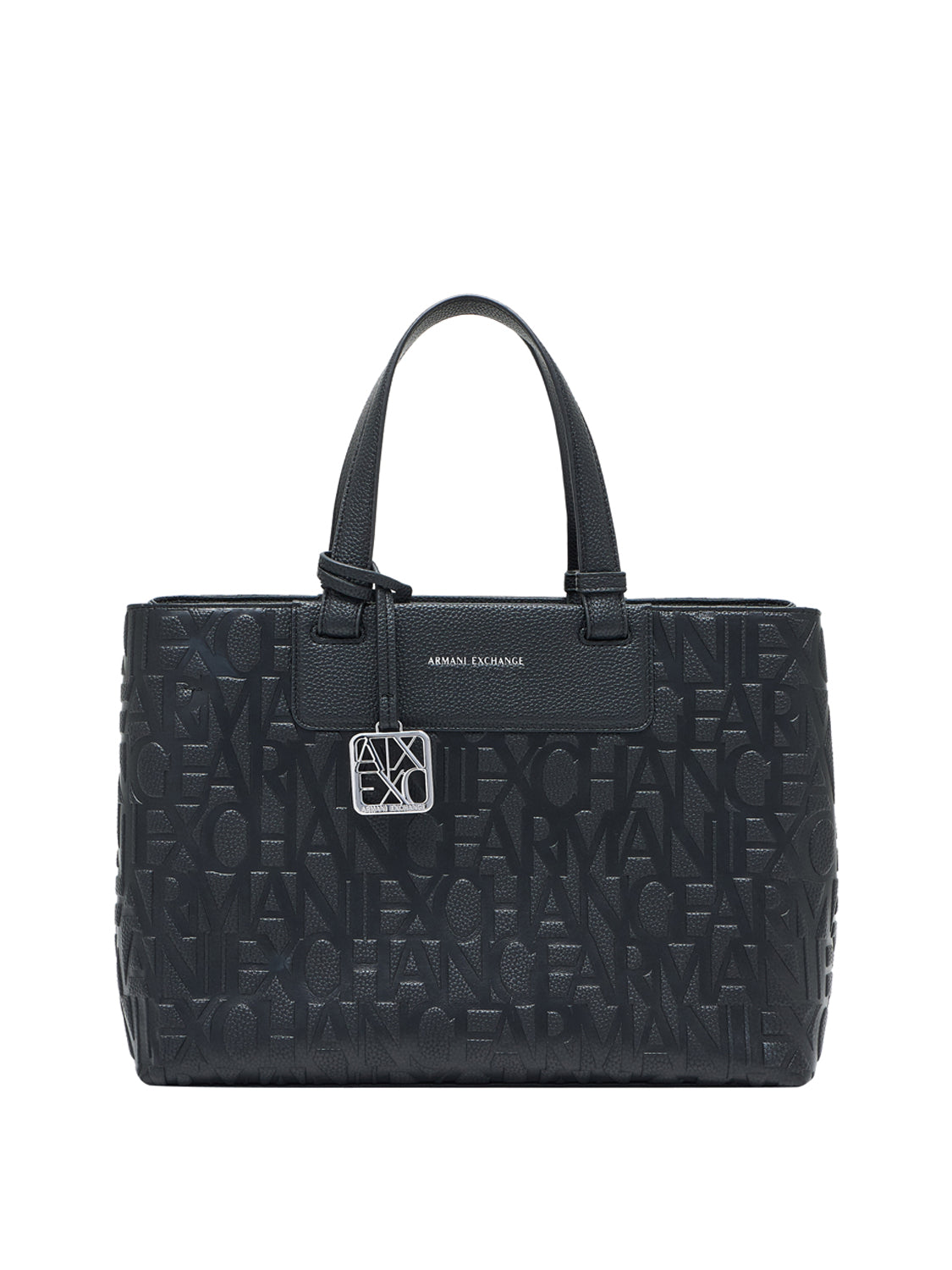 ARMANI EXCHANGE Armani Exchange Borsa Shopper Logo Frontale Nero BLACK