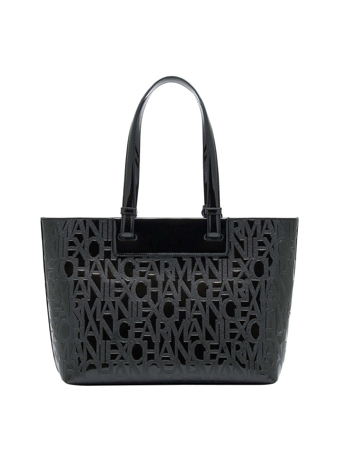 ARMANI EXCHANGE Armani Exchange Borsa Shopper Logo Frontale Nero BLACK