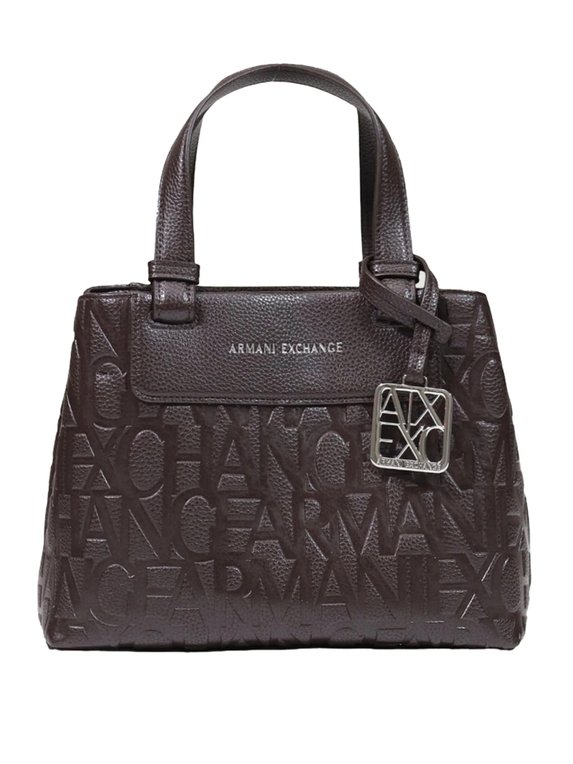 ARMANI EXCHANGE Borsa Shopper Armani Exchange Logo In Rilievo - Marrone Antagonist