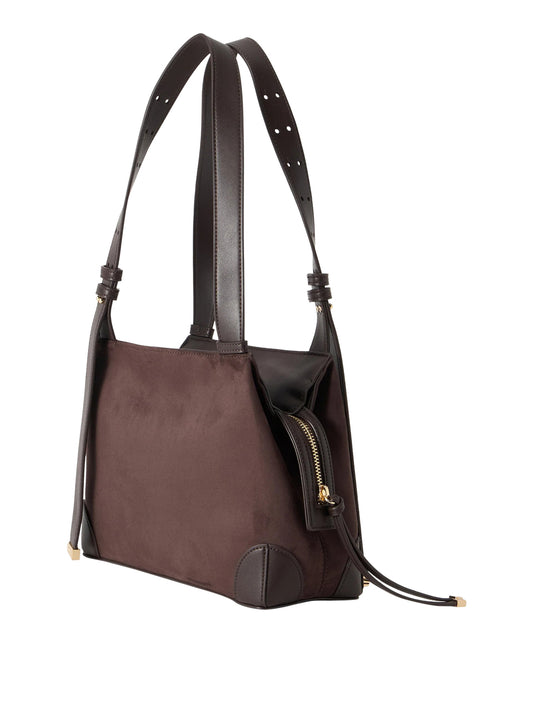 ARMANI EXCHANGE Borsa Shopper Armani Exchange Logo Frontale Marrone Antagonist