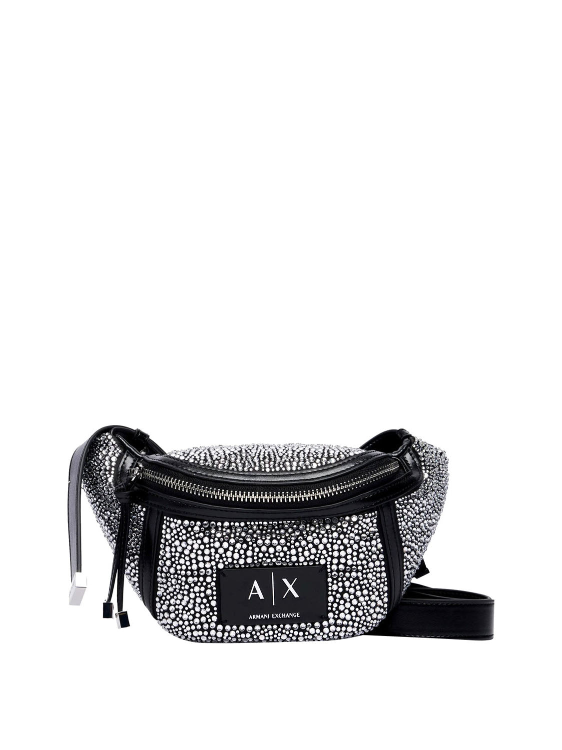 ARMANI EXCHANGE Mini Borsa Con Rivestimento Esterno In Vetro Armani Exchange - Black/Crystal Black/Crystal
