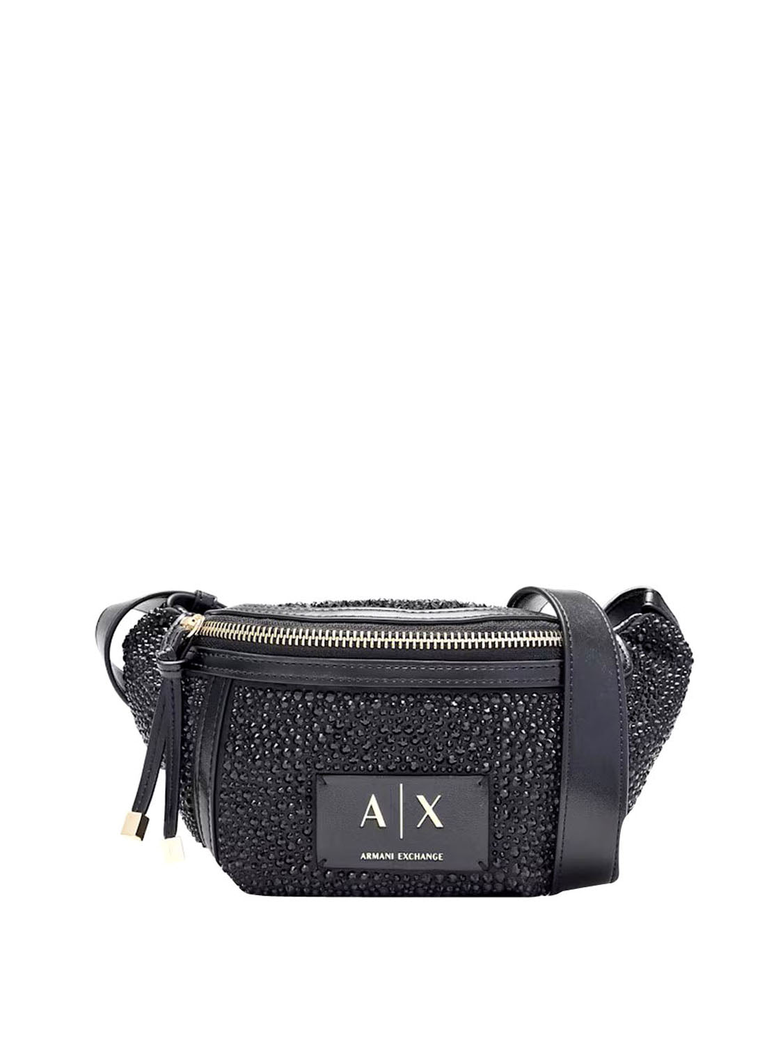 ARMANI EXCHANGE Mini Borsa Con Rivestimento Esterno In Vetro Armani Exchange - Black Black / Black