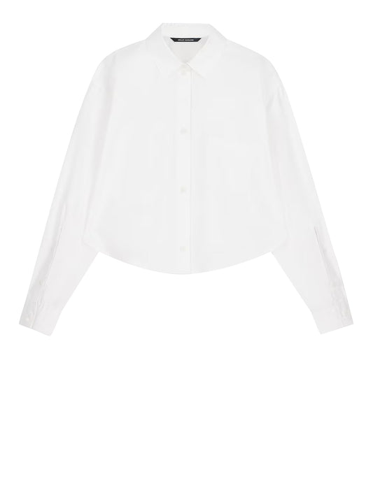ARMANI EXCHANGE Camicia Regular Fit In Popeline Di Cotone Armani Exchange - Bianco Optic White