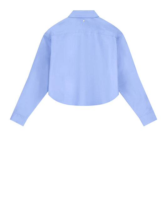 ARMANI EXCHANGE Camicia Armani Exchange In Tinta Unita Azzurro Country Blue